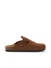 Mandel Leder-Clogs "Noe" in Hellbraun