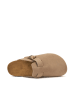Mandel Leder-Clogs "Noe" in Beige