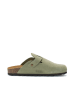 Mandel Leder-Clogs "Noe" in Grün