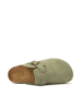 Mandel Leder-Clogs "Noe" in Grün