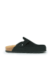 Mandel Leren clogs "Noe" zwart
