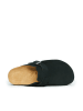 Mandel Leren clogs "Noe" zwart