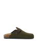 Mandel Leder-Clogs "Noe" in Khaki