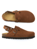 Mandel Leren enkelsandalen lichtbruin