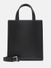 LIEBESKIND BERLIN Leder-Henkeltasche "Paperbag S" in Schwarz - (B)22 x (H)25 x (T)11,5 cm