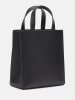 LIEBESKIND BERLIN Leder-Henkeltasche "Paperbag S" in Schwarz - (B)22 x (H)25 x (T)11,5 cm