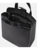 LIEBESKIND BERLIN Leder-Henkeltasche "Paperbag S" in Schwarz - (B)22 x (H)25 x (T)11,5 cm