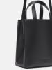 LIEBESKIND BERLIN Leder-Henkeltasche "Paperbag S" in Schwarz - (B)22 x (H)25 x (T)11,5 cm