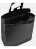 LIEBESKIND BERLIN Leder-Henkeltasche "Paperbag M" in Schwarz - (B)29 x (H)34 x (T)15 cm