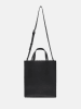LIEBESKIND BERLIN Leder-Henkeltasche "Paperbag M" in Schwarz - (B)29 x (H)34 x (T)15 cm