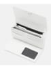 LIEBESKIND BERLIN Leren portemonnee "L" wit - (B)19 x (H)10,5 x (D)2 cm