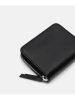 LIEBESKIND BERLIN Leder-Geldbörse "Dot S" in Schwarz - (B)10 x (H)8 x (T)2 cm