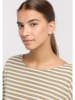 ELBSAND Longsleeve "Tooske" in Taupe/ Weiß