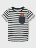 name it 2-delige set: shirts donkerblauw/turquoise/wit