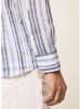Hackett London Leinen-Hemd - Regular fit - in Weiß/ Hellblau/ Blau