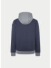 Hackett London Sweatjacke in Dunkelblau/ Grau