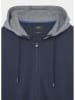 Hackett London Sweatjacke in Dunkelblau/ Grau