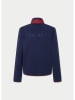 Hackett London Fleecejacke in Dunkelblau/ Rot