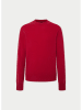 Hackett London Wełniany sweter w kolorze czerwonym