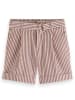 Scotch & Soda Shorts in Rot/ Weiß