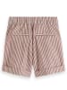 Scotch & Soda Shorts in Rot/ Weiß