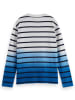 Scotch & Soda Longsleeve wit/blauw/zwart