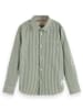 Scotch & Soda Hemd - Regular fit - in Khaki/ Weiß