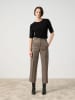 TAIFUN Marlenehose in Beige/ Schwarz