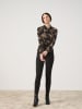 TAIFUN Longsleeve in Braun/ Schwarz