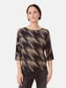 TAIFUN Blouse zwart/bruin