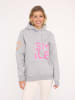 Zwillingsherz Hoodie "Alissa Herz" in Grau