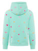Zwillingsherz Hoodie "Hearts" in Türkis