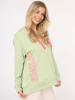 Zwillingsherz Bluza "Smile" w kolorze jasnozielonym
