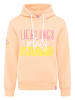 Zwillingsherz Hoodie "Lieblingsplatz Strand" in Orange