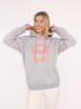 Zwillingsherz Hoodie "Sarah" in Grau