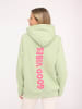Zwillingsherz Hoodie "Sarah" in Hellgrün