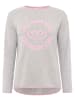 Zwillingsherz Pullover "Only good Vibes" in Grau