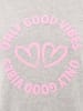 Zwillingsherz Pullover "Only good Vibes" in Grau
