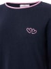Zwillingsherz Pullover "Doppelherz" in Dunkelblau
