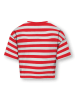 KIDS ONLY Shirt in Weiß/ Rot