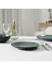 every ware 6er-Set: Dessertteller in Blau/ Grün - Ø 19,5 cm