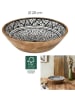 Ethnical Life Miska w kolorze brązowo-biało-czarnym - Ø 28 cm