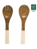 Ethnical Life 2-delige saladebestekset bruin/beige - (L)30 cm