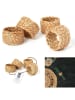 every ware 4er-Set: Serviettenringe in Beige - Ø 4 cm