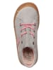 PEPINO Leder-Laufernschuhe in Grau/ Rosa