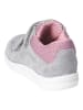 PEPINO Leder-Sneakers in Grau/ Rosa