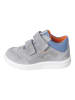 PEPINO Leder-Sneakers in Grau/ Hellblau