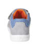 PEPINO Leder-Sneakers in Grau/ Hellblau