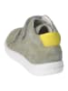 PEPINO Leder-Boots in Grau/ Gelb