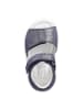 PEPINO Leder-Sandalen in Dunkelblau/ Silber